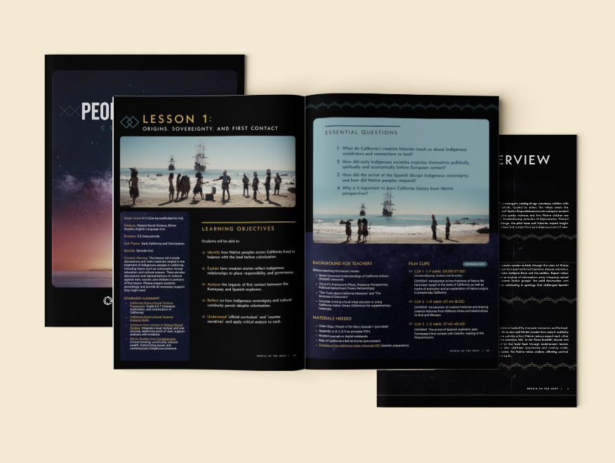 People of the West educator curriculum samples pages